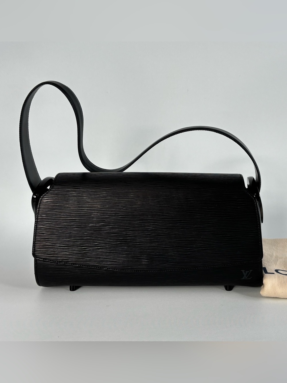 Louis Vuitton Black Nocturne Epi Leather Shoulder Bag